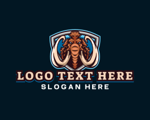 Ancient - Mammoth Elephant Gaming logo design