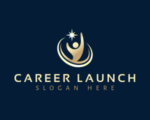 Career - Human Career Star logo design