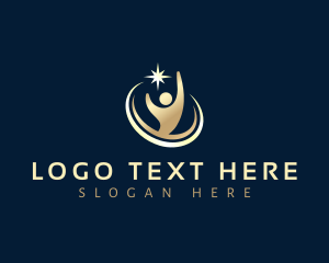Human - Human Career Star logo design