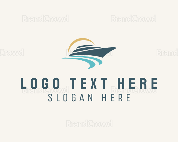 Sea Boat Transport Logo