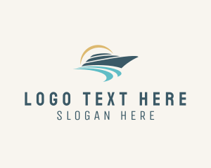 Sail Boat - Sea Boat Cruise logo design