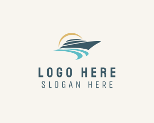 Port - Sea Boat Transport logo design