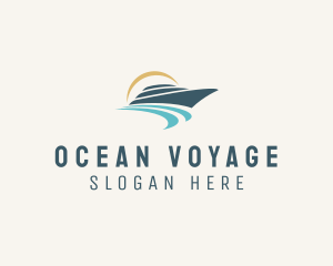 Sea Boat Cruise logo design