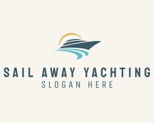 Sea Boat Cruise logo design