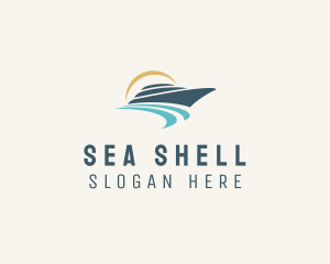 Sea Boat Cruise logo design