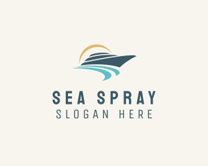 Sea Boat Cruise logo design