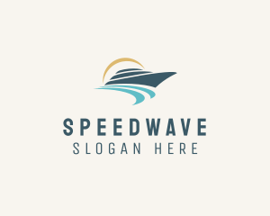 Motorboat - Sea Boat Cruise logo design