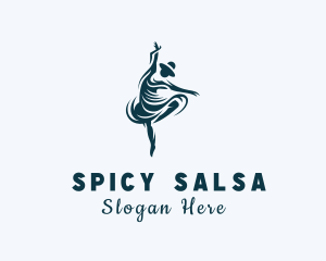 Salsa - Dancing Beautiful Woman logo design