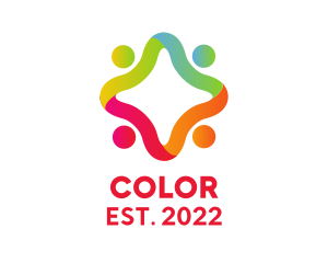 Colorful Community Charity  logo design