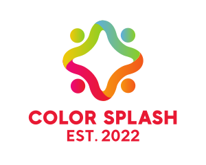 Colorful Community Charity  logo design