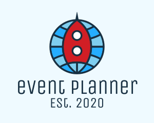 Planet - Global Rocket Expedition logo design