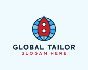 Global Rocket Expedition logo design