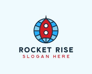 Global Rocket Expedition logo design