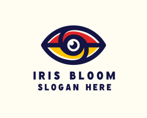 Iris - Security Eye Camera logo design