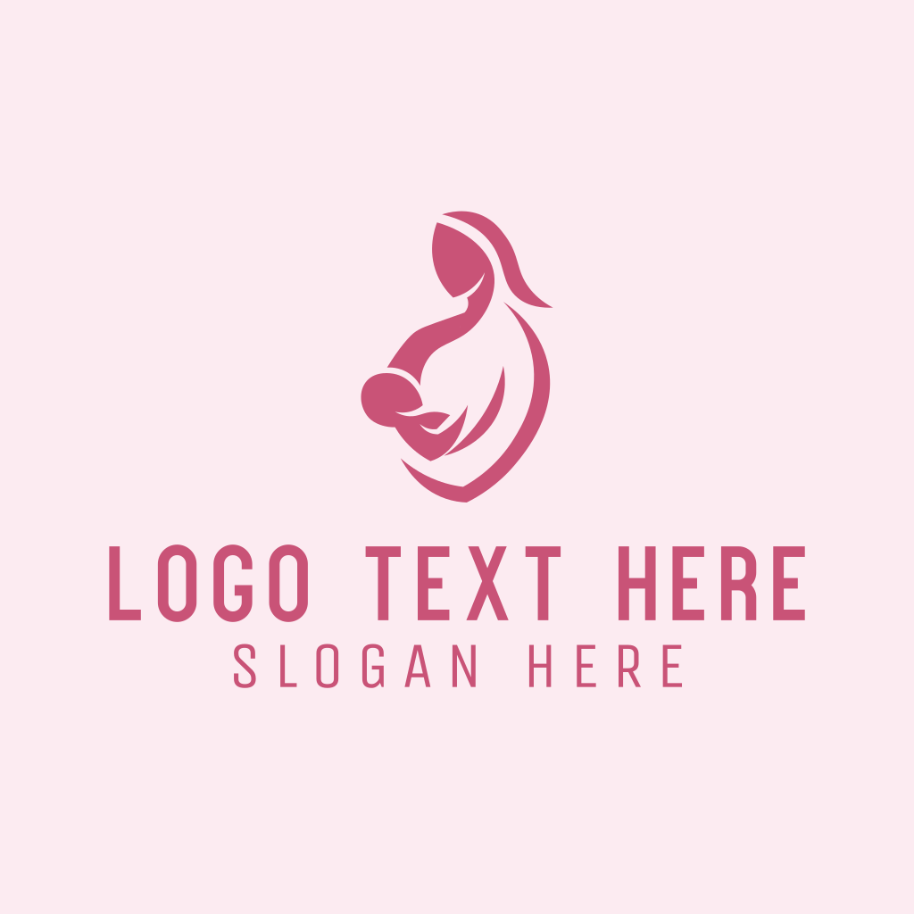 Child Mom Breastfeed Logo | BrandCrowd Logo Maker