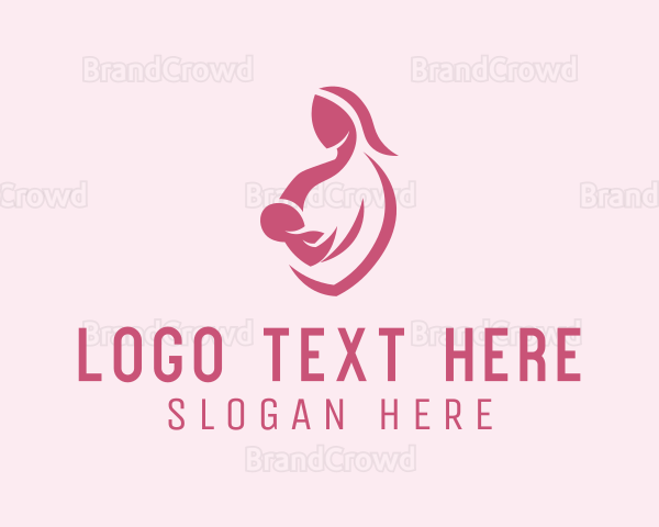 Child Mom Breastfeed Logo
