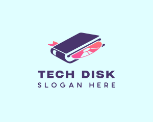 Disc Player Book logo design