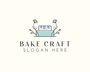 Floral Cake Bakery logo design