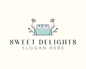 Floral Cake Bakery logo design