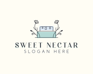 Floral Cake Bakery logo design