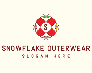 Festive Snowflake Decoration logo design