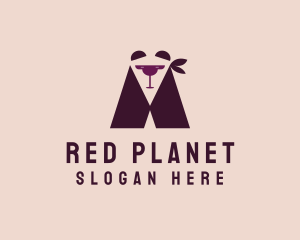 Wine Bar Panda  logo design