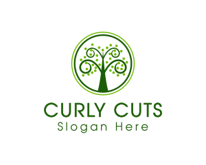 Curly - Curly Tree Nature logo design