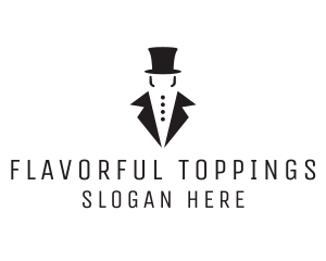 Top Hat Tuxedo Gentleman logo design