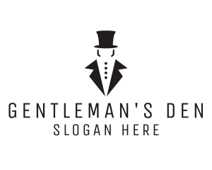 Top Hat Tuxedo Gentleman logo design