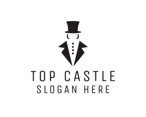Top Hat Tuxedo Gentleman logo design