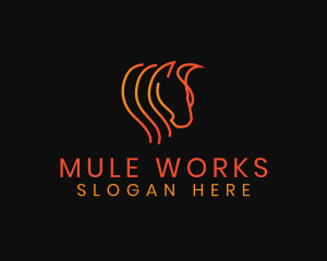 Mule - Equine Horse Stable logo design