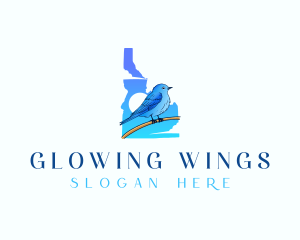 Idaho Bluebird Wings logo design