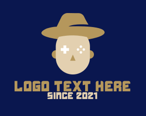 Hat - Game Controller Face logo design