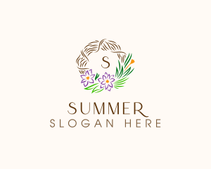 Floral Wreath Decor logo design