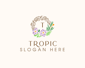 Floral Wreath Decor logo design