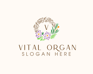 Floral Wreath Decor logo design