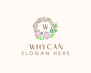 Resort - Floral Wreath Decor logo design