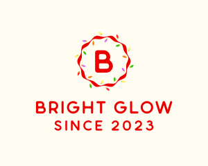 Lighting - Christmas Light Decoration logo design