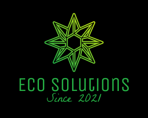 Environmental - Green Environmental Star logo design