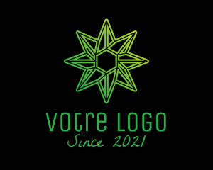 Star - Green Environmental Star logo design