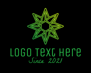 Environmental - Green Environmental Star logo design