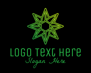 Green Environmental Star  Logo