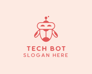 Robot - Happy Robot Cyborg logo design