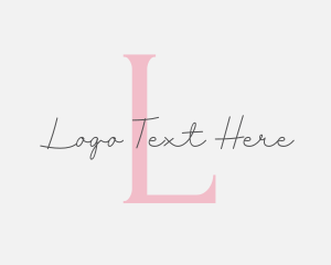 Pretty - Cursive Feminine Beauty logo design