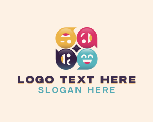 Team - Team Support Emoji logo design