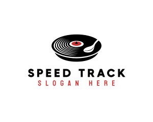 Track - Vinyl Music Diner logo design