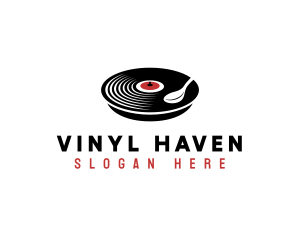 Vinyl - Vinyl Music Diner logo design