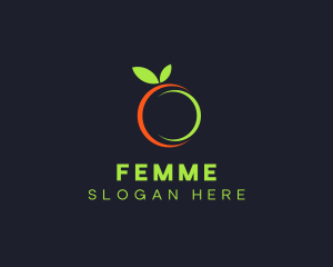 Organic Citrus Fruit logo design