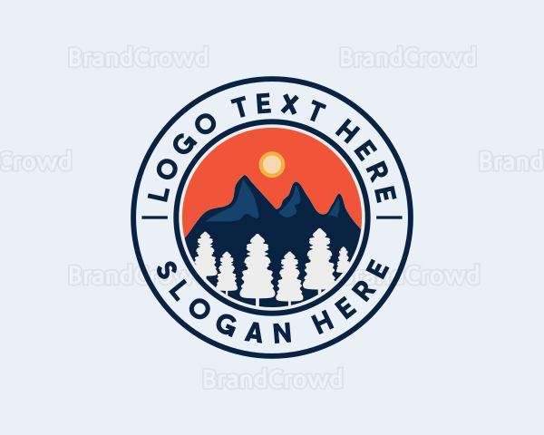 Alpine Mountain Hiking Logo