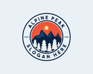 Alpine - Alpine Mountain Hiking logo design